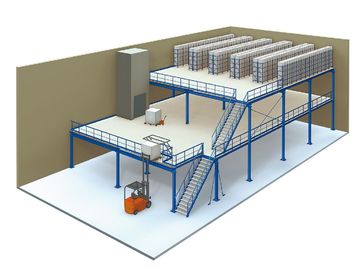 3 planchers de mezzanine industriels de niveaux