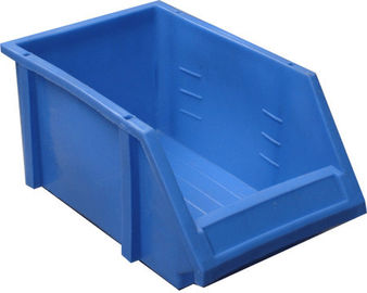 Les équipements en plastique bleus d'entrepôt de boîte de chiffre d'affaires pour l'étagère de faible puissance étirent