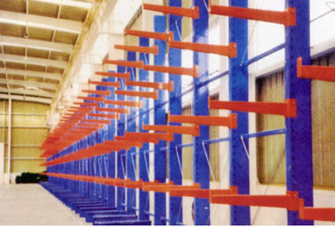 Supports en porte-à-faux modulaires de stockage de l'entrepôt 12m, long rayonnage adapté aux besoins du client d'envergure
