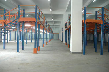 Un/support résistant adapté aux besoins du client de deux étages de palette pour le bleu et l'orange logistiques d'entrepôt