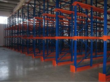 La double commande latérale en métal dans le défilement ligne par ligne de palette pour l'installation frigorifique, rayonnage de palette étire