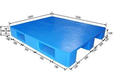 Équipements en plastique d'entrepôt de palette de 1200 x de 1000mm avec la charge dynamique, 2000kg